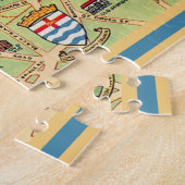 Kleurrijk geïllustreerde kaart van Londen Engeland Legpuzzel (Zijkant)