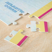Kleurrijk geïllustreerde puzzel van New Jersey van (Zijkant)
