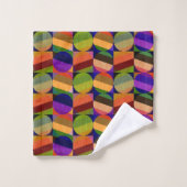 Kleurrijk geïnspireerd patroon bad handdoek (Wasdoekje)