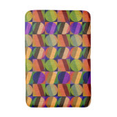 Kleurrijk  geïnspireerd patroon badmat (Voorkant Verticaal)