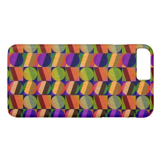 Kleurrijk  geïnspireerd patroon Case-Mate iPhone case (Achterkant (Horizontaal))
