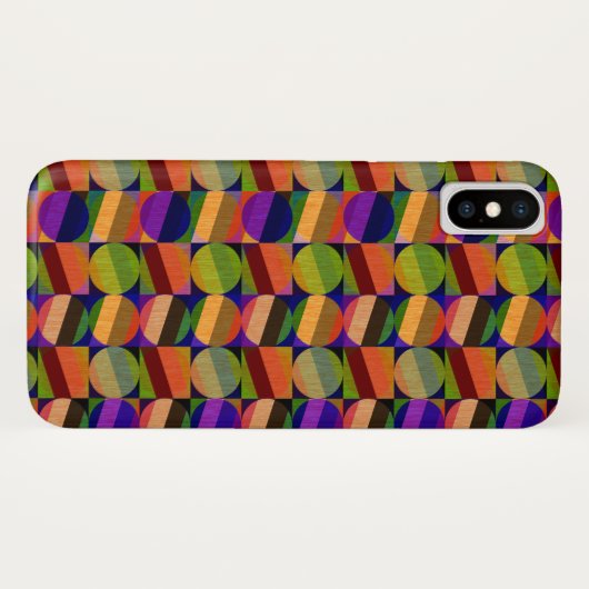 Kleurrijk geïnspireerd patroon Case-Mate iPhone case (Achterkant (horizontaal))