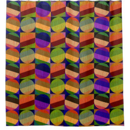 Kleurrijk  geïnspireerd patroon douchegordijn