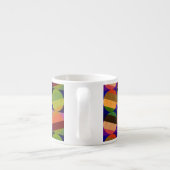 Kleurrijk  geïnspireerd patroon espresso kop (Achterkant)