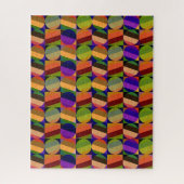 Kleurrijk  geïnspireerd patroon legpuzzel (Verticaal)