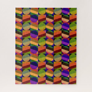 Kleurrijk  geïnspireerd patroon legpuzzel