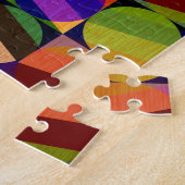 Kleurrijk  geïnspireerd patroon legpuzzel (Zijkant)