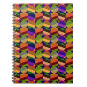 Kleurrijk  geïnspireerd patroon notitieboek (Voorkant)