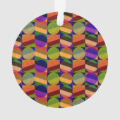 Kleurrijk  geïnspireerd patroon ornament (achterkant)