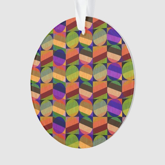 Kleurrijk  geïnspireerd patroon ornament (voorkant)