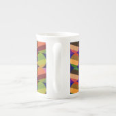 Kleurrijk  geïnspireerd patroon porselein kop (Achterkant)