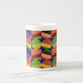 Kleurrijk  geïnspireerd patroon porselein kop (Voorkant)