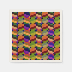 Kleurrijk  geïnspireerd patroon servet