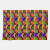 Kleurrijk geïnspireerd patroon theedoek (Horizontaal)