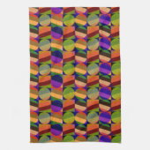 Kleurrijk  geïnspireerd patroon theedoek (Verticaal)