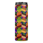 Kleurrijk  geïnspireerd patroon thermosbeker (Achterkant)