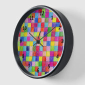 Kleurrijk gekleurd in vierkant patroon voor grafis (Hoek)