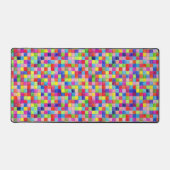 Kleurrijk gekleurd in vierkant patroon voor grafis bureaumat (Voorkant)