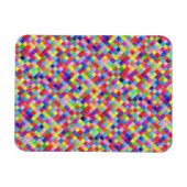 Kleurrijk gekleurd in vierkant patroon voor grafis magneet (Horizontaal)