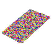 Kleurrijk gekleurd in vierkant patroon voor grafis magneet (Linkerzijde)