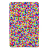 Kleurrijk gekleurd in vierkant patroon voor grafis magneet (Verticaal)