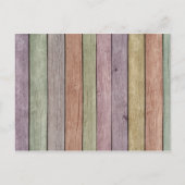 Kleurrijk gekleurd weed hout briefkaart (Voorkant)