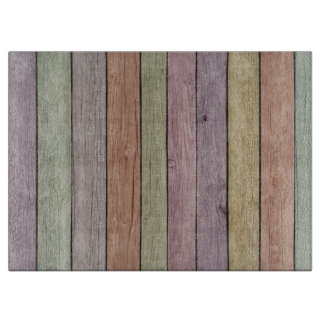 Kleurrijk gekleurd weed hout snijplank