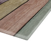 Kleurrijk gekleurd weed hout snijplank (Hoek)