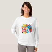 "Kleurrijk gelach" T-shirt (Voorkant volledig)