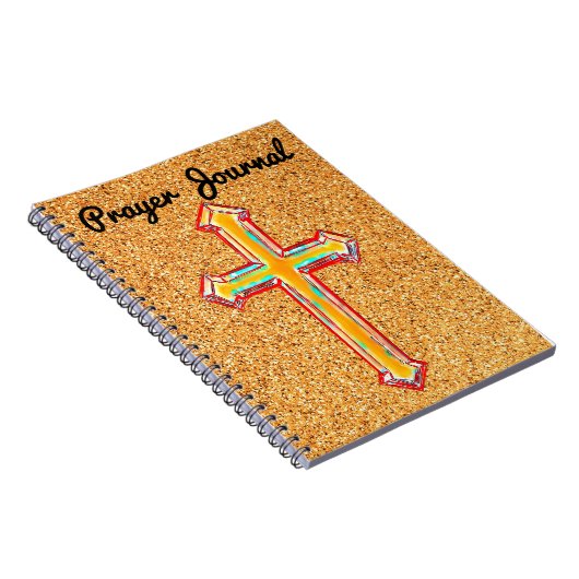 Kleurrijk Geloof Kruis Geel Gebed Journaal Notitieboek (Rechterzijde)