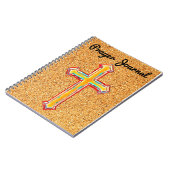 Kleurrijk Geloof Kruis Geel Gebed Journaal Notitieboek (Linkerzijde)