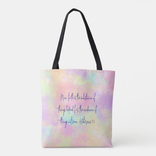 kleurrijk geloof tote bag (Achterkant)
