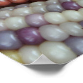 Kleurrijk Gem Corn op de Cob. Poster (Hoek)