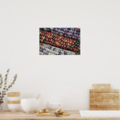 Kleurrijk Gem Corn op de Cob. Poster (Keuken)