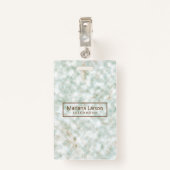 kleurrijk gemarmerd badge (Achterkant met clip)