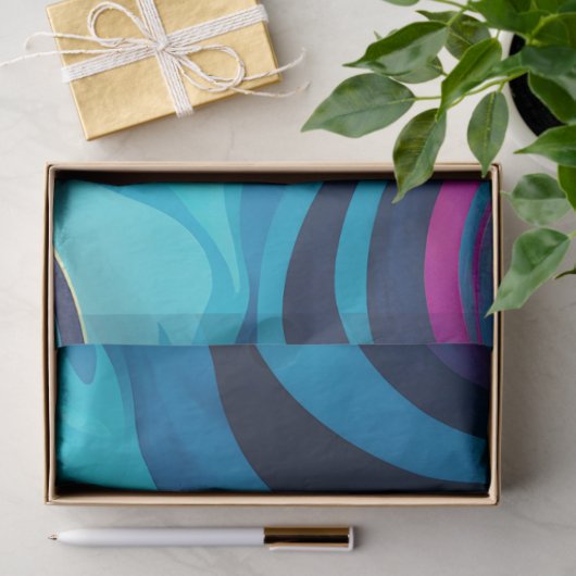 Kleurrijk gemarmerd papier Art Tissue Paper (Geschenk)