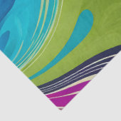 Kleurrijk gemarmerd papier Art Tissue Paper (Detail)