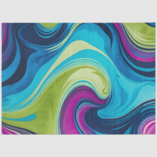 Kleurrijk gemarmerd papier Art Tissue Paper