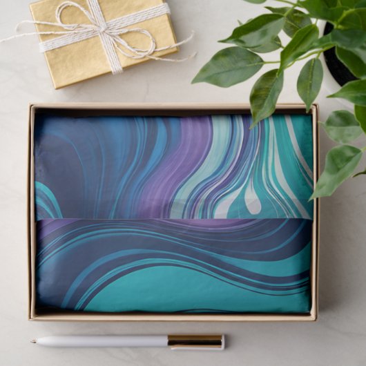 Kleurrijk gemarmerd papier Art Tissue Paper (Geschenk)