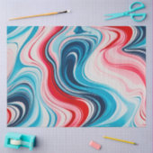 Kleurrijk gemarmerd papier Art Tissue Paper (Craft)