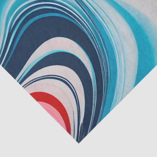 Kleurrijk gemarmerd papier Art Tissue Paper (Detail)