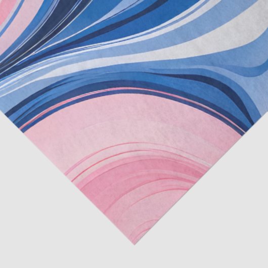 Kleurrijk gemarmerd papier Art Tissue Paper (Detail)