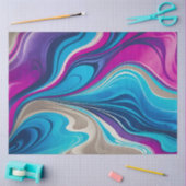 Kleurrijk gemarmerd papier Art Tissue Paper (Craft)