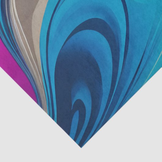 Kleurrijk gemarmerd papier Art Tissue Paper (Detail)