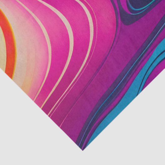 Kleurrijk gemarmerd papier Art Tissue Paper (Detail)