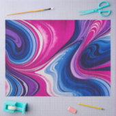 Kleurrijk gemarmerd papier Art Tissue Paper (Craft)