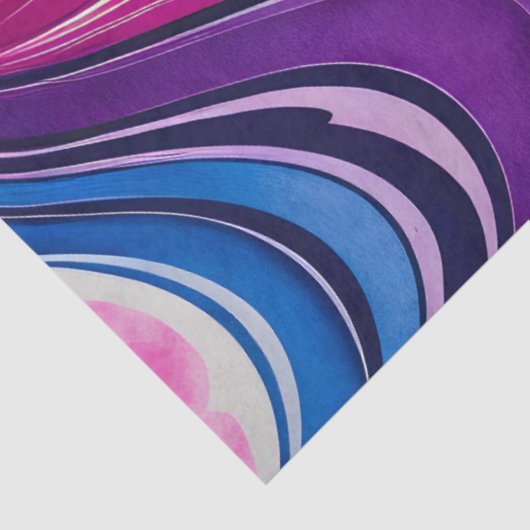 Kleurrijk gemarmerd papier Art Tissue Paper (Detail)