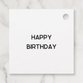 Kleurrijk gemarmerd papier kunst cadeau labels (Achterkant)