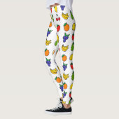 Kleurrijk, gemengd fruitpatroon leggings (Links)