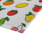 Kleurrijk, gemengd fruitpatroon snijplank (Hoek)
